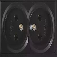 RİTA MEK TUŞ İKİLİ UPS PRİZ SİYAH 1